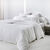 Linge de lit uni - double gaze de coton (blanc)