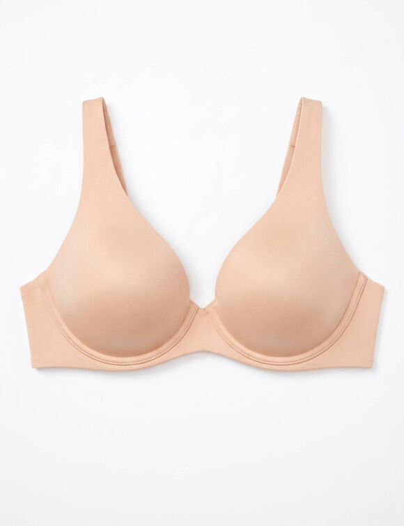 Soutien-gorge forme foulard microfibre satin&eacute;e invisible - avec armatures (peau)