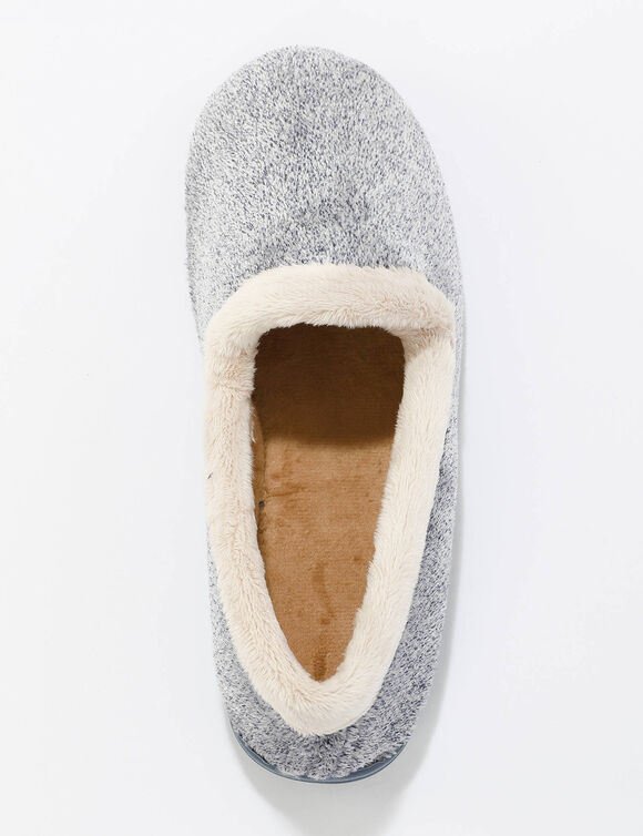 Chaussons ultra souples toucher peluche (bleu)