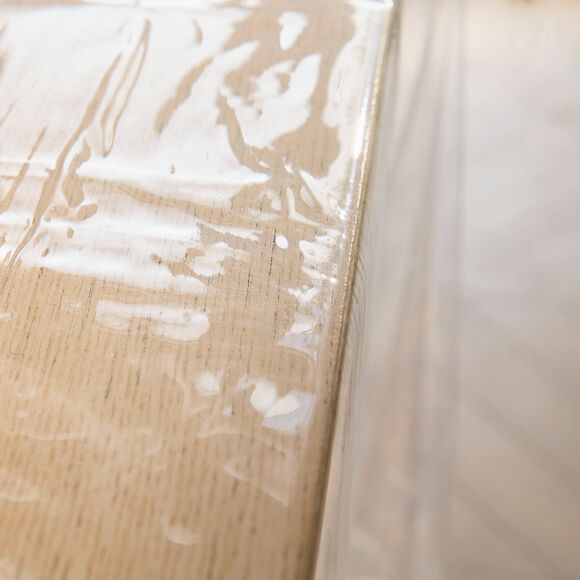 Nappe toile cir&eacute;e translucide (transparent / blanc)