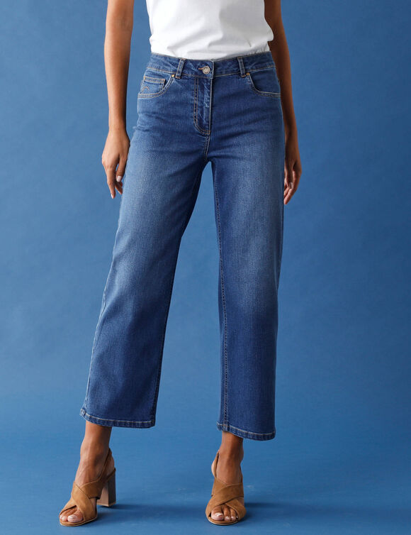 Jean droit 7/8&egrave;me (stone)