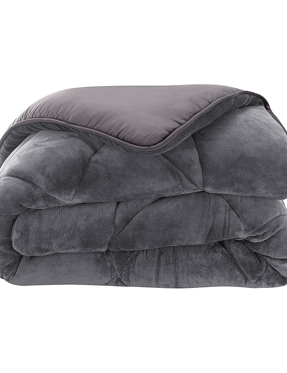 Couette synthétique double face 600 g/m² (gris)