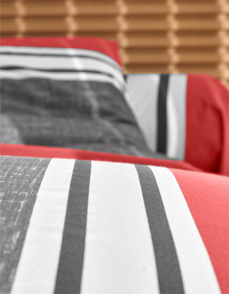 Linge de lit Nathalie coton, gris / terracotta Linge de lit Nathalie coton, gris / terracotta, hi-res image number 5