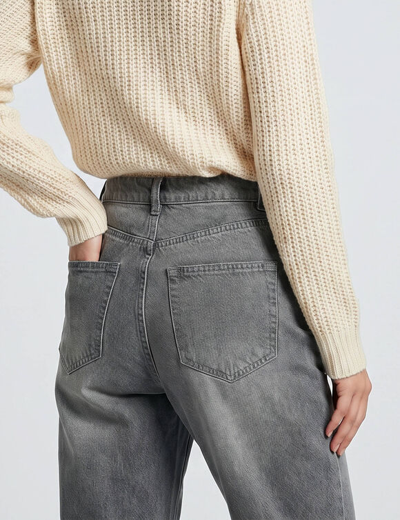 Jean coupe barrel stretch (gris)