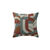 Kussenhoes met 'geometrische' print - set van 2 (terracotta / karamel / eucalyptus)