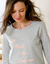 Pyjama manches longues, imprim&eacute; &laquo;sublime&raquo; (gris chin&eacute;)
