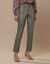 Nauwsluitende 7/8-broek, gecoat aspect (kaki)