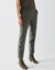 Effen 7/8-broek met taps toelopende pijpen (kaki)