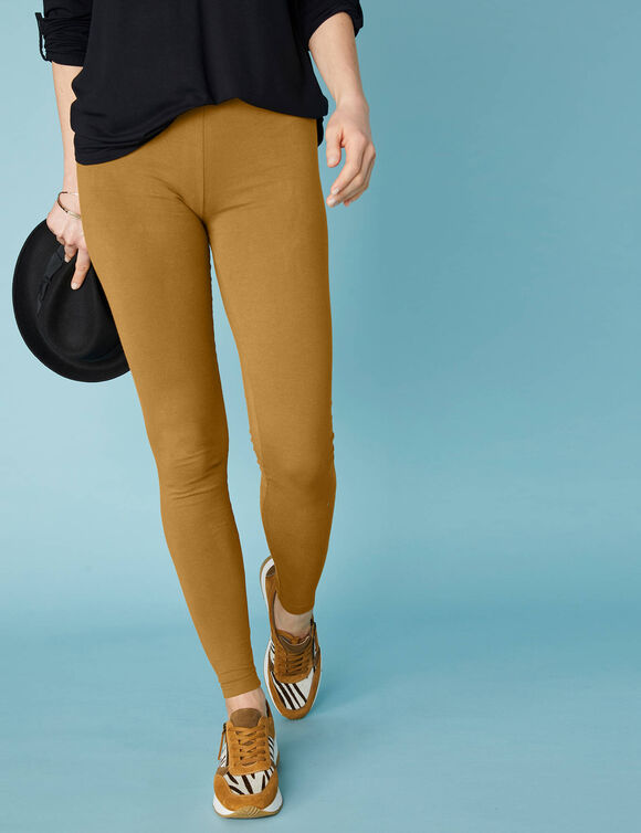 Legging taille élastiquée - lot de 2 (safran / noir)