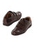 Leren sneakers met scratchsluiting (bruin)