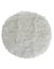 Rond tapijt met lange haren (naturel)