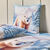 Linge de lit imprimé Ben en coton (blauw)