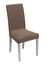Housse chaise unie extensible - housse int&eacute;grale ou assise seule (taupe)