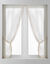 Rideau macramé finition passe-tringle embrasse assortie - la paire (crème)