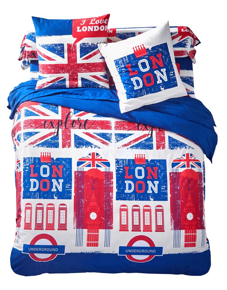Linge de lit Big Ben en polycoton, rouge Linge de lit Big Ben en polycoton, rouge, hi-res image number 0