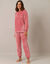 Lang nachthemd met "love" print (roze)