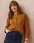 Cardigan in patenttricot met knoopsluiting en lange mouwen (chiné havanna)