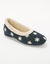 Chaussons forme ballerines (marine)