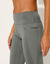 Legging met hoge taille en pasjes in nettricot (kaki)