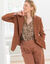 Veste blazer fluide, manches longues (caramel) Veste blazer fluide, manches longues (caramel)