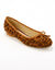 Platte ballerina's met luipaardprint (beige / zwart)