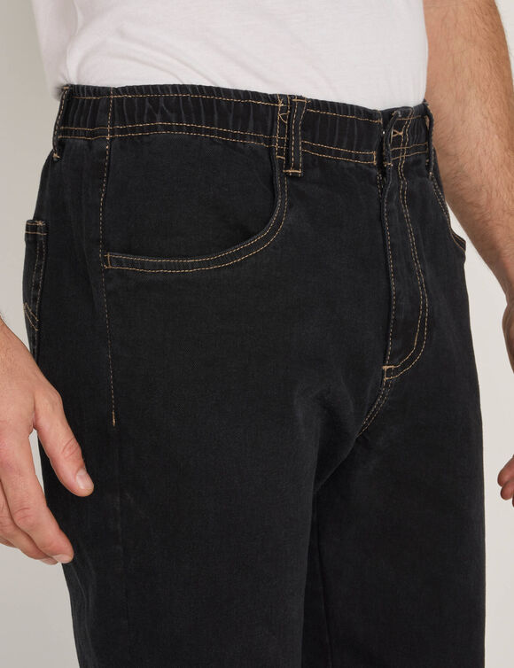 Jean taille &eacute;lastiqu&eacute;e - L32 (black)