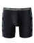 Boxer long imprim&eacute; c&ocirc;t&eacute; coupe short - lot de 2 (noir + bleu)