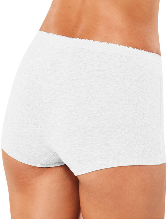 Short maxi Basic + - lot de 3 (blanc)