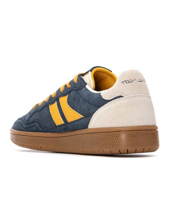 Sneakers met veters (marine)