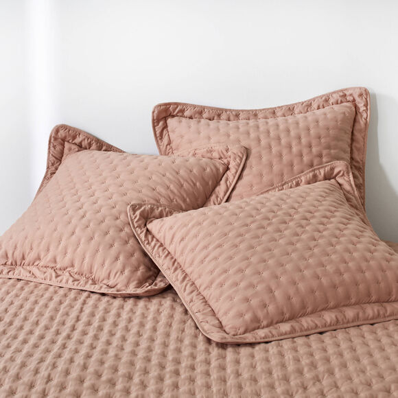 Couvre-lit matelass&eacute; - microfibre (praline)