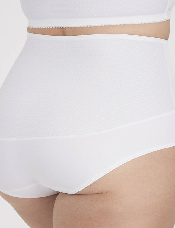 Culotte haute microfibre Nova  (blanc)