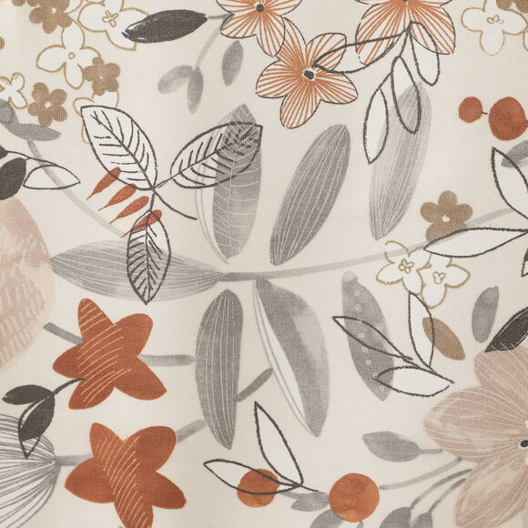 Nappe polyester imprimé champêtre (beige)