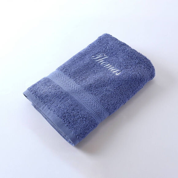 Collection serviettes de bain personnalisables confort moelleux (bleu dur)
