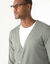 Gilet boutonn&eacute; manches longues (vert amande)
