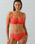Bas de maillot de bain forme midi uni Solaro (grenadine)