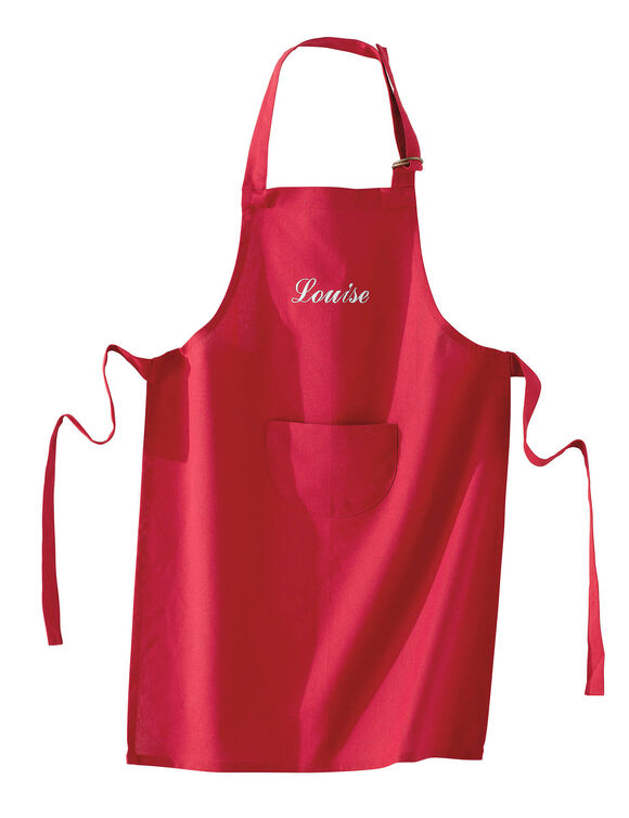 Tablier enfant personnalis&eacute; (rouge)