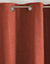 Verduisterend en isolerend gordijn, afgewerkt met oogringetjes (terracotta)