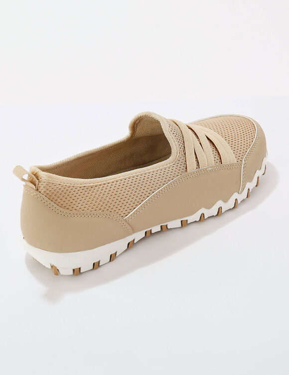 Ultrasoepele en comfortabele sneakers (taupe)