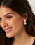 Boucles d'oreilles, forme créoles (rose)