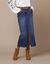 Rechte rok met split, jeans (stone)