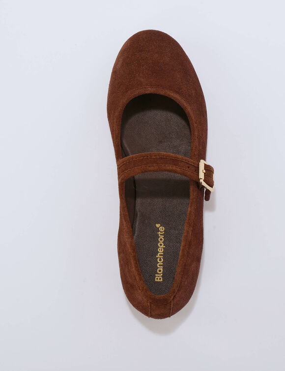 Babies cro&ucirc;te de cuir  (marron fonc&eacute;)