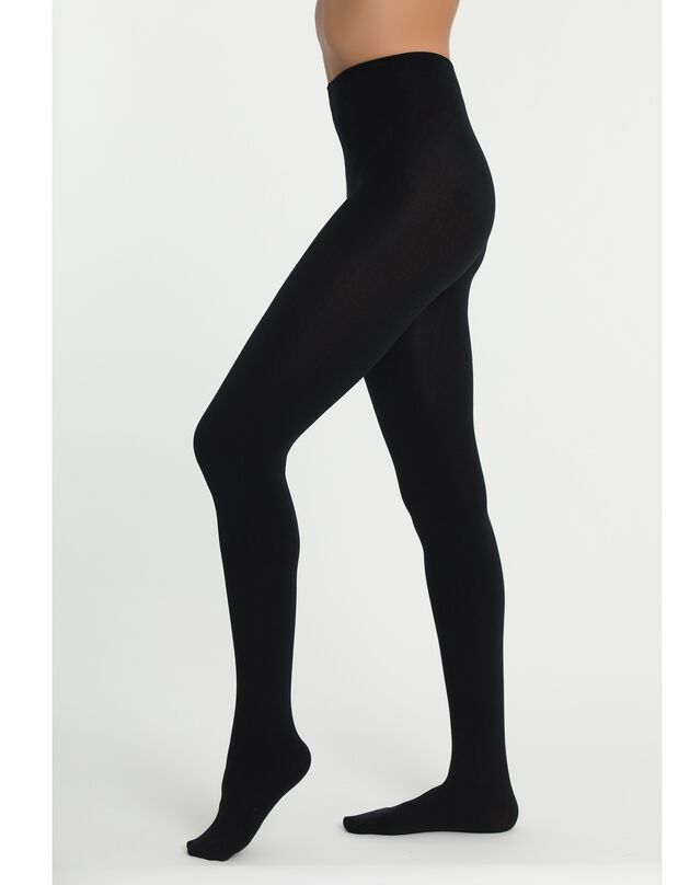 Ultra-opake panty, DIM® Thermofleece, zwart, hi-res
