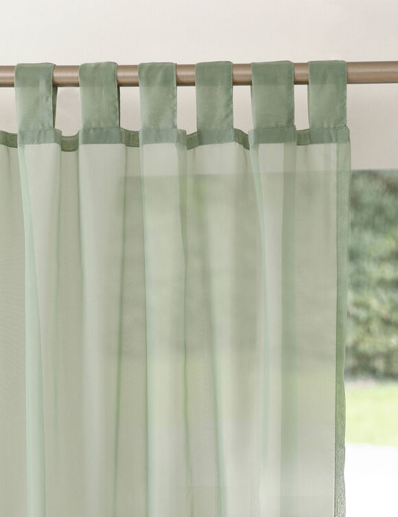 Panneau voile uni finition pattes (vert)