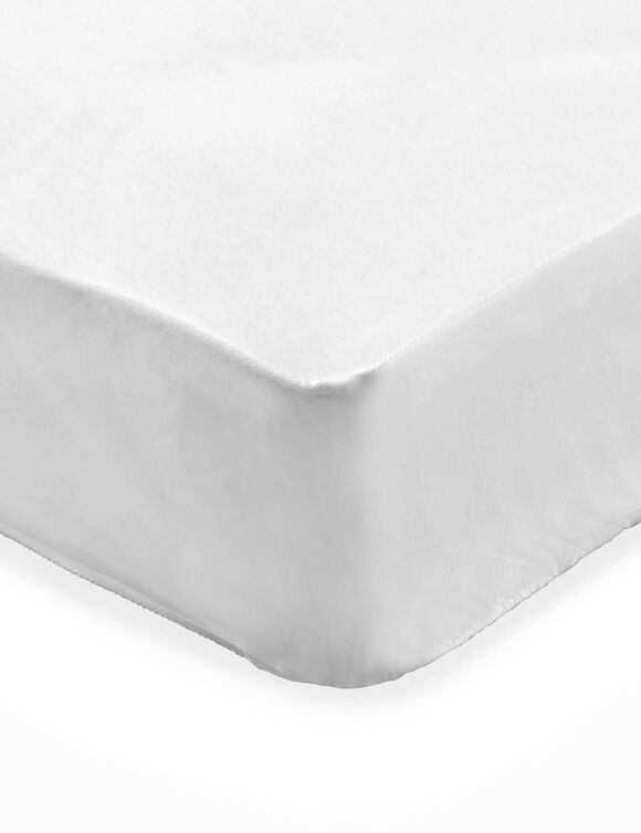 Prot&egrave;ge-matelas jetable forme housse - lot de 10 (blanc)