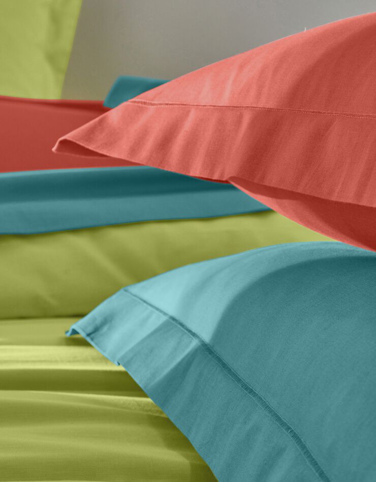 Linge de lit uni coton (cèdre)
