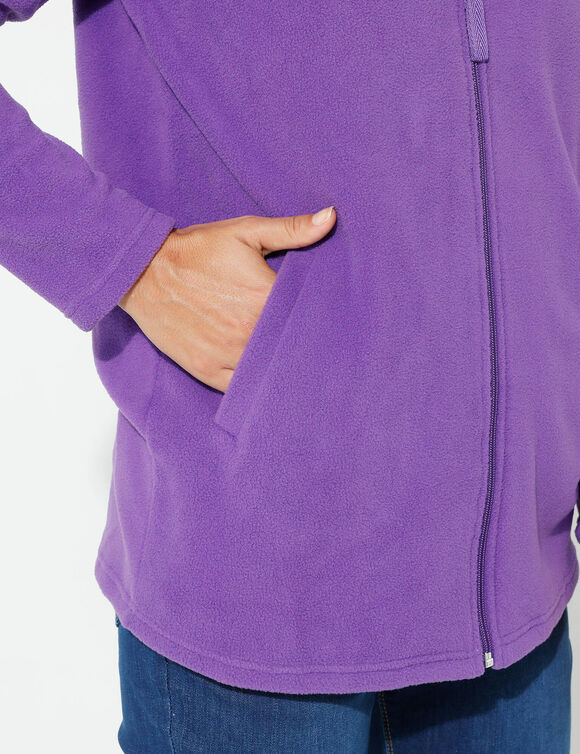 Veste polaire zippée manches longues (iris)
