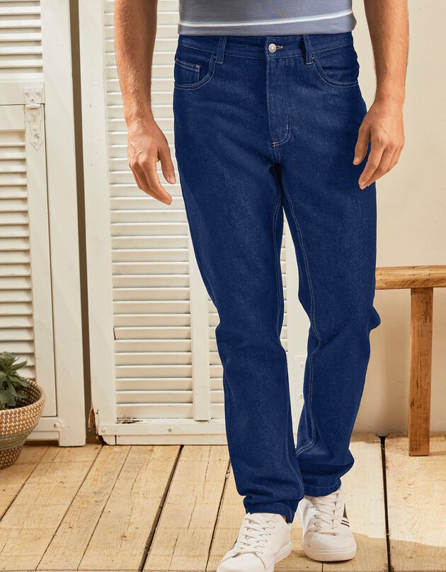 Jeans met comfortabel model, stretchkatoen - binnenpijplengte 72 cm (raw)