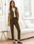 Gilet sans manches, uni (kaki)