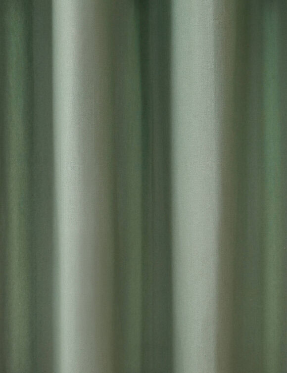 Rideau bachette uni tamisant oeillets (eucalyptus)