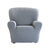Housse gaufrée bi-extensible canapé fauteuil accoudoirs (gris)